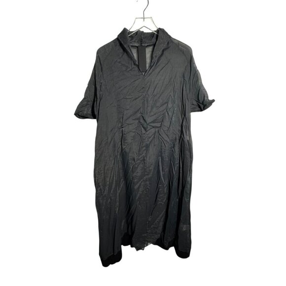 RUNDHOLZ black label oversized tunic dress semi sheer blak size small - Picture 10 of 10